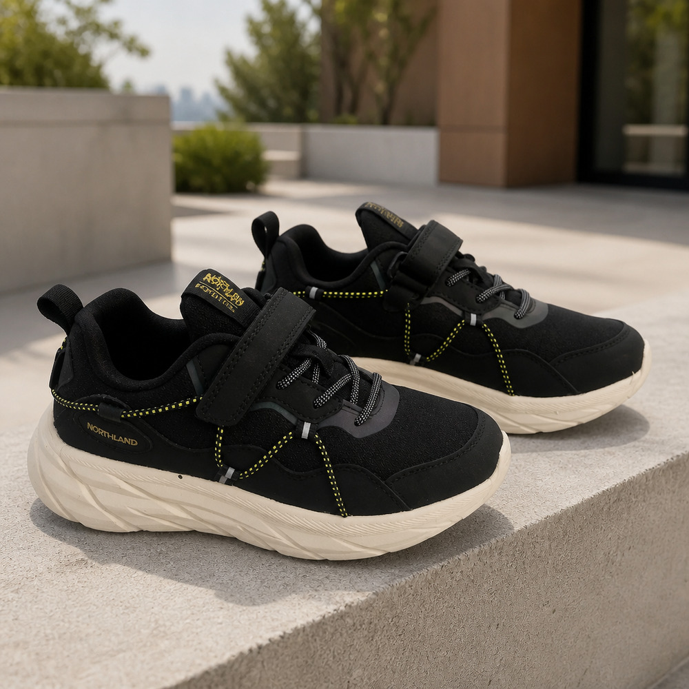 NWOB Boy's Hook and Loop Sneakers Size EU37 US 5- 5.5